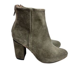 FreeBird By Steven Harlo Booties Green Suede Womens Sz 8